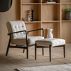 Humber Armchair Cream Faux Sheepskin 690x760x800mm