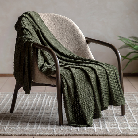 Winson Flannel Throw Olive 1400x1800mm