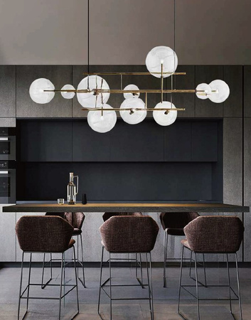 Lampa wisząca CHARM 200 - mosiądz, 200 cm