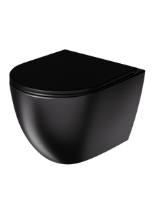 Miska WC VORTEX z deską czarny mat CANEO TR2196DF-U18