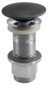 Korek umywalkowy 5/4'', klik-klak, betonowy grzybek, 10-80mm, antracyt mat