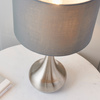 Piccadilly Table Lamp Nickel & Dark Grey