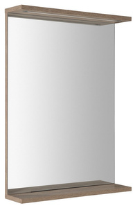 KORIN STRIP lustro z oświetleniem LED 50x70x12cm, dąb platin