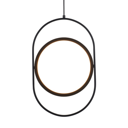Lampa wisząca ELIPSE M, 45 cm - LED, czarna nowoczesna