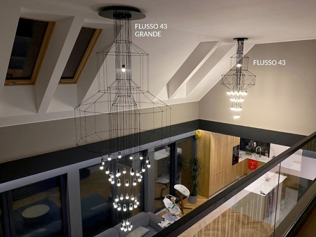 MOOSEE lampa wisząca FLUSSO 43 czarna