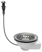 Odpływ zlewozmywakowy automatyczny 6/4", stal nierdzewna