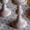Alzira Candlesticks Pink Set of 2