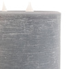 LED 3 Wick Candle Grey 150x150x150mm