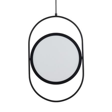 Lampa wisząca ELIPSE M, 45 cm - LED, czarna nowoczesna
