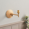Wood Wing 1 Wall Light Fitting Brushed Aged Brass