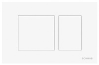 SCHWAB CERES przycisk spłuczki, 246x159mm, biały połysk
