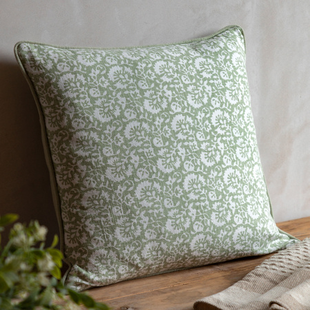 Morley Floral Cushion Sage 450x450mm