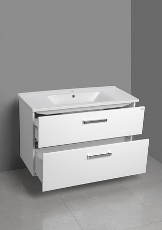 VEGA szafka umywalkowa 97x60x43,6cm, 2 szuflady, biała