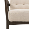 Humber Armchair Cream Faux Sheepskin 690x760x800mm