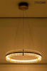 MOOSEE lampa wisząca SATURNUS 70 złota - LED, kryształ, stal szczotkowana