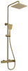 CUBEMIX zestaw prysznicowy z baterią dźwigniową, złoty mat