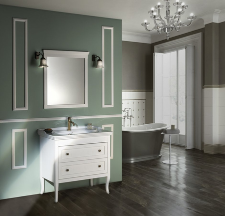 RETRO szafka umywalkowa 83,5x80x43cm, starobiały