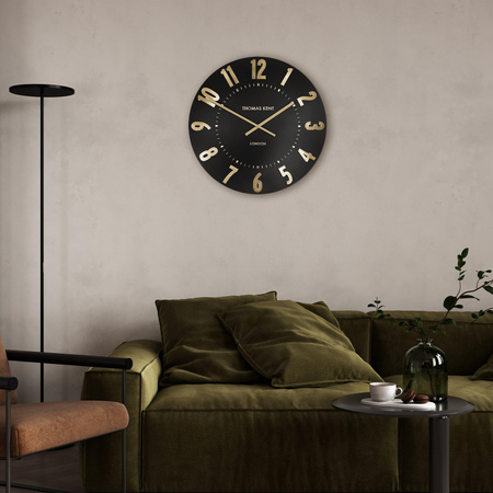 Mulberry Wall Clock Noir 20in