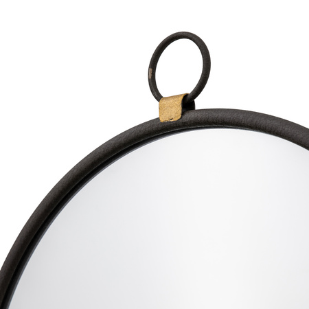Bayswater Black Round Mirror 610 x 700 mm