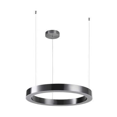 Lampa wisząca CIRCLE 60 cm - LED, ring tytan szczotkowany