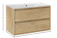 Zestaw meblowy 80cm z umywalką meblową Lava