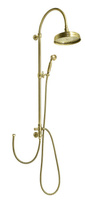 VANITY zestaw prysznicowy z podłączeniem do baterii, deszczownia i główka prysznicowa, brąz
