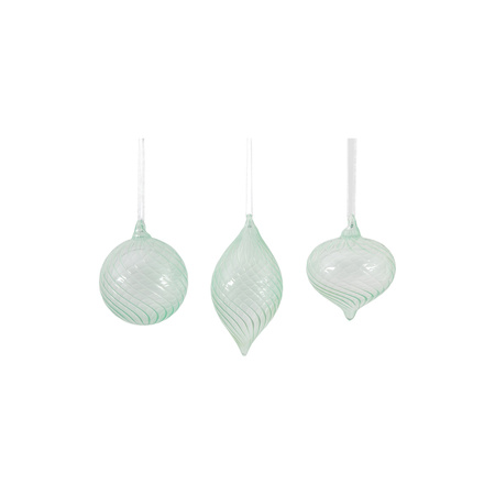 Kalina Baubles Mint Green (zestaw 3 szt.) 80 x 80 x 130 mm