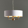 Highclere 3 Pendant Light Antique Brass 350-1420mm