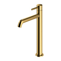 Y bateria umywalkowa wysoka, złoty szczotkowany