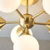 Oscar 6 Ceiling Light Brushed Gold