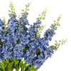 Vintage Hollyhock Floral Stem Tall Blue (12pk)
