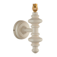 Carnaby Wall Light Fitting Satin Almond White