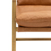 Burela Lounge Chair Vint Brn Leather 685x930x880mm