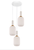 POTRÓJNA LAMPA WISZĄCA LOFT BIAŁA RICO W3-RD