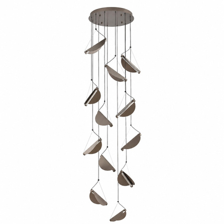 Lampa wisząca NAMI-12 - LED, szary szczotkowany