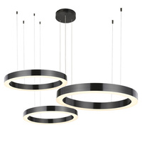Lampa wisząca CIRCLE 60+80+100 -  LED, ring  TYTAN na 1 podsufitce