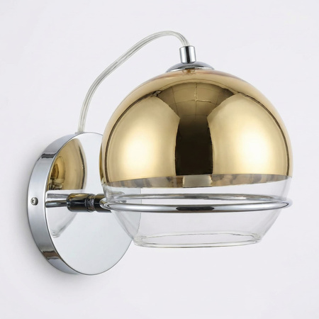 LAMPA ŚCIENNA KINKIET NOWOCZESNY ZŁOTY VERONI