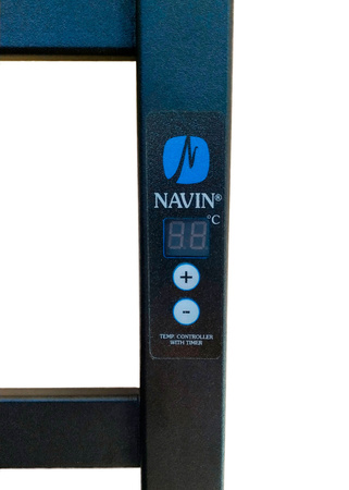 Elektryczny grzejnik łazienkowy CZARNY AVANGARD Digital 480х1200 lewa