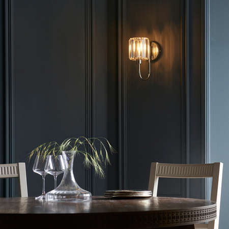 Berenice 1 Wall Light Bright Nickel