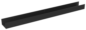 PATRON półka z drążkiem 80cm, czarna