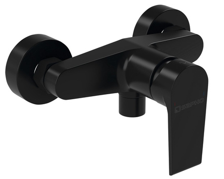 KAI bateria prysznicowa ścienna, czarny mat