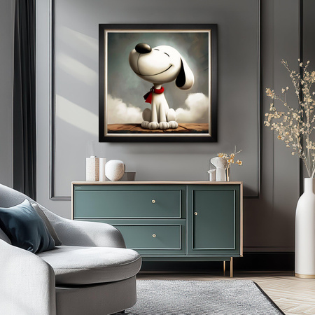 Happiness Is Framed Canvas 910x30x910mm