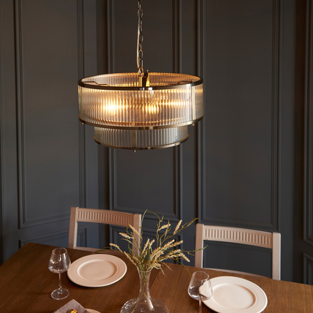 Ridgeton 5 Pendant Light Antique Brass