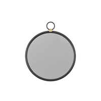 Czarne okrągłe lustro Bayswater 400 x 20 x 470 mm