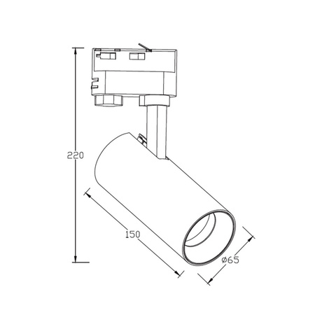 Ice SET 3F 4xGU10 czarny LP-732 4W BK SET