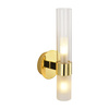 Lampa ścienna CANDELA 31 cm- kinkiet szlany, złota tuba