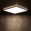 AZPO lampa sufitowa LED 300x300mm, 17,5W, 3000/4000/6000K, IP54, czarny mat