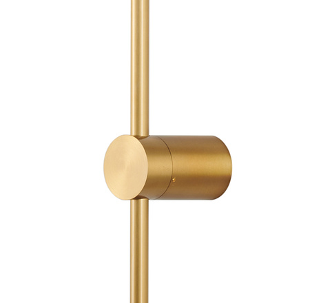 Lampa ścienna SPARO 100 cm - kinkiet złoty,  prosty, długi LED