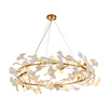 Lampa wisząca BOTANIKA 100 cm - złota, G9, regulowana, designerska