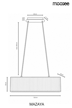 MOOSEE lampa wisząca MAZAYA biała